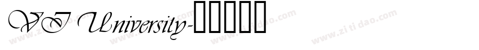 VI University字体转换